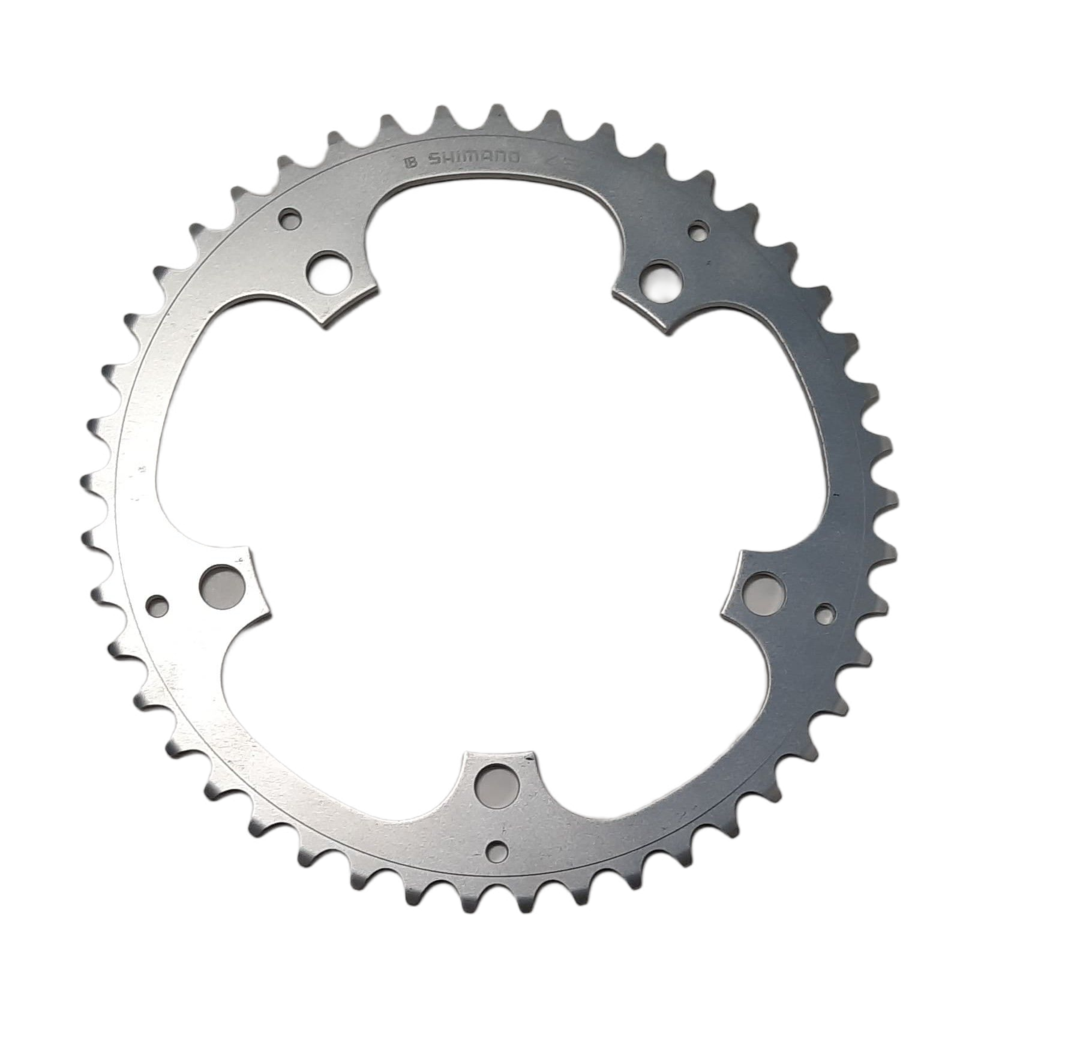 Shimano Kettenblatt 45 Zähne – 130 mm Lochkreis, 5-Arm, silber Alfine FC-S501