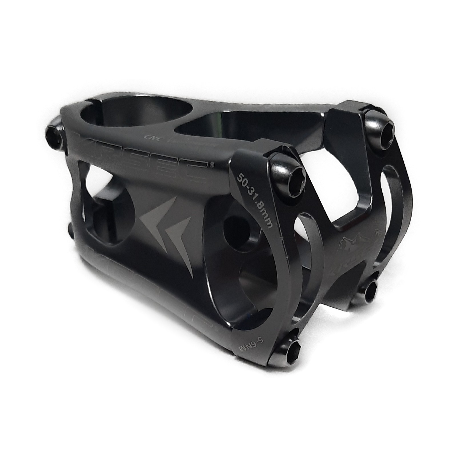 KRSEC MTB Vorbau 50 mm 31,8 mm – Silber/Grau