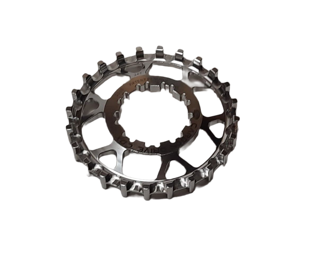 Gates CDX Riemenscheibe – 24 Zähne, 9-Spline, Edelstahl