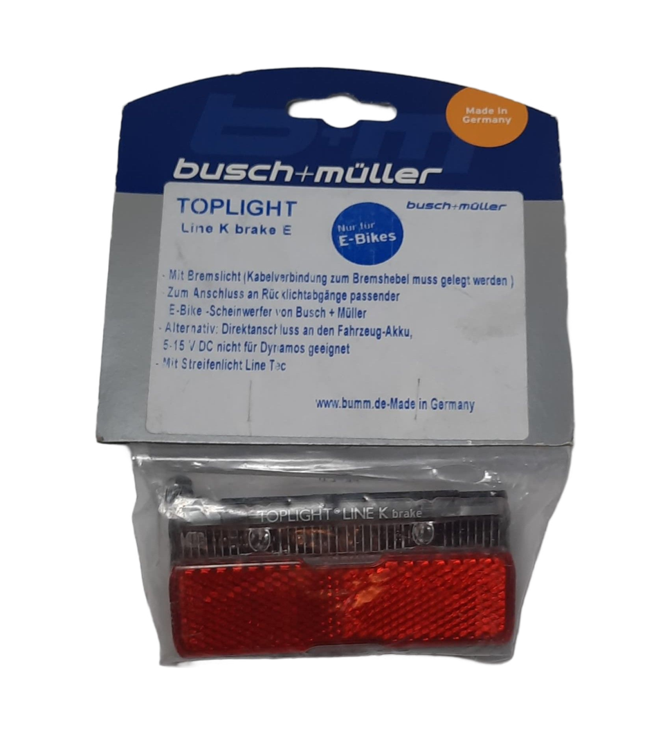 B&M Toplight Line K Brake E Rücklicht – E-Bike, Bremslichtfunktion, NEU