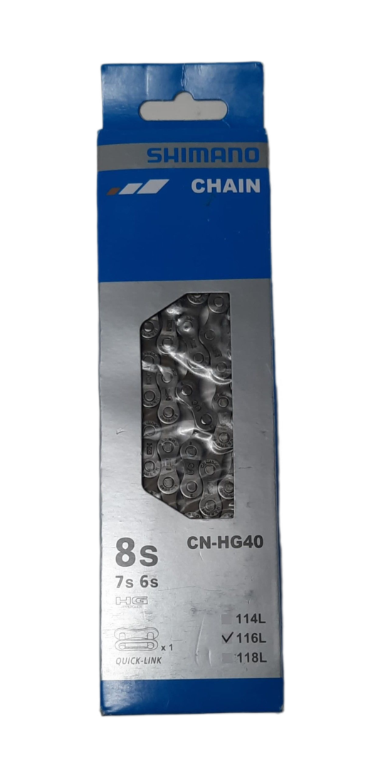 Shimano HG40 Kette – 6/7/8-fach, 116 Glieder