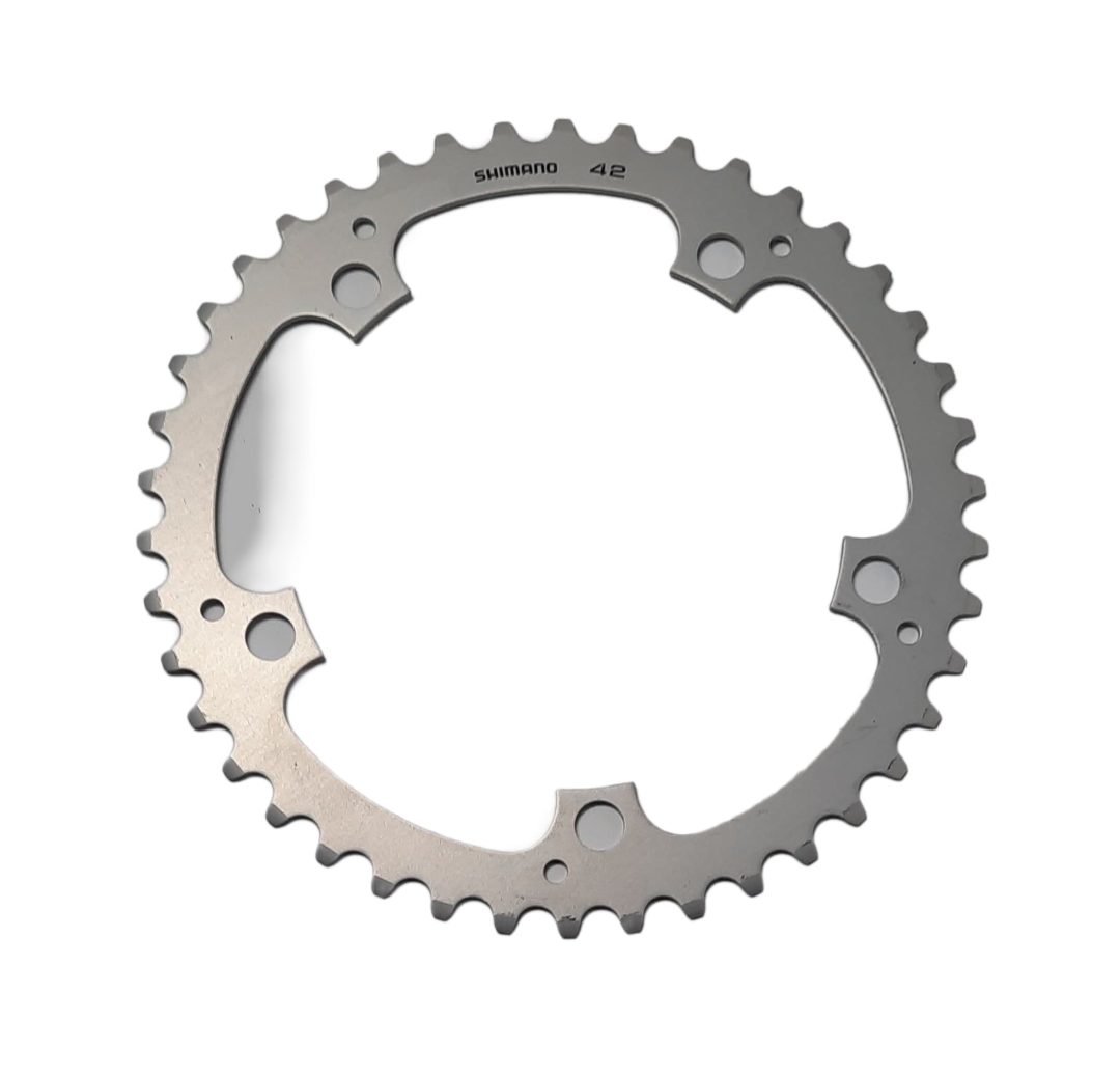 SHIMANO Kettenblätter ALFINE FC-S501 42 Zähne 130mm Aluminium silber Fahrrad