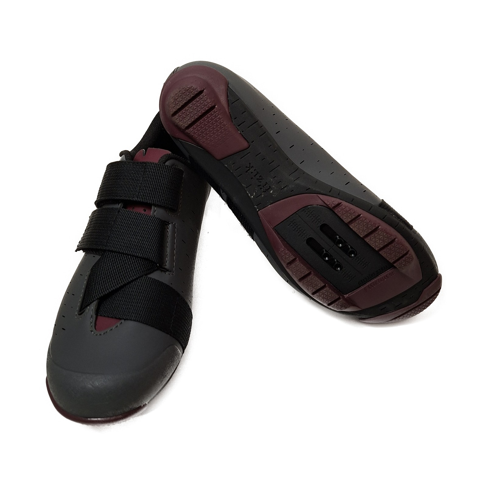 Fizik Terra Powerstrap X4 Gravel-/MTB-Schuhe – Anthracite/Grape – Größe 39
