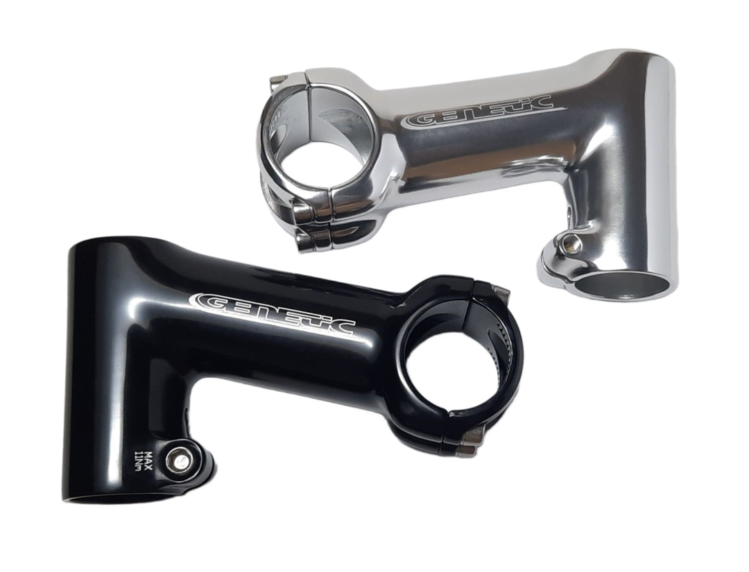Genetic AQ Road Vorbau – 31,8 mm Klemmung in Schwarz oder Silber, 80 mm & 100 mm