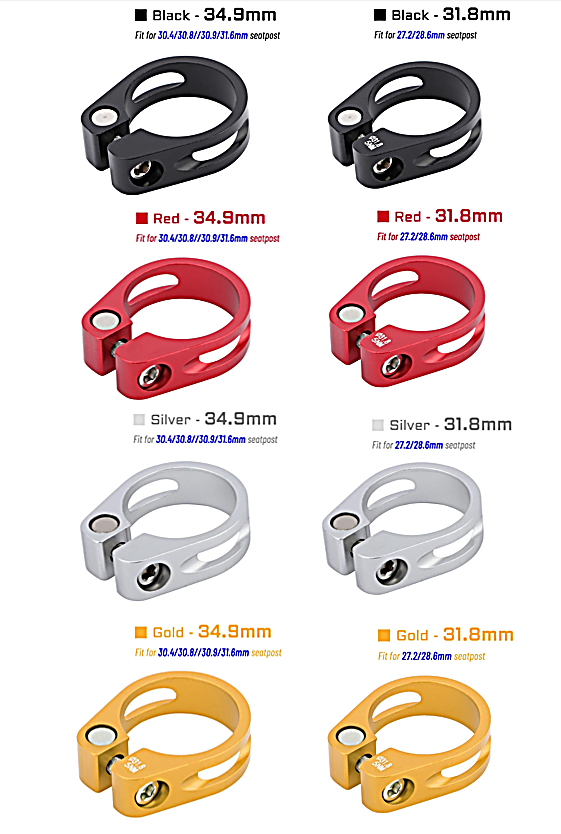Sattelklemme 31,8 mm & 34,9 mm