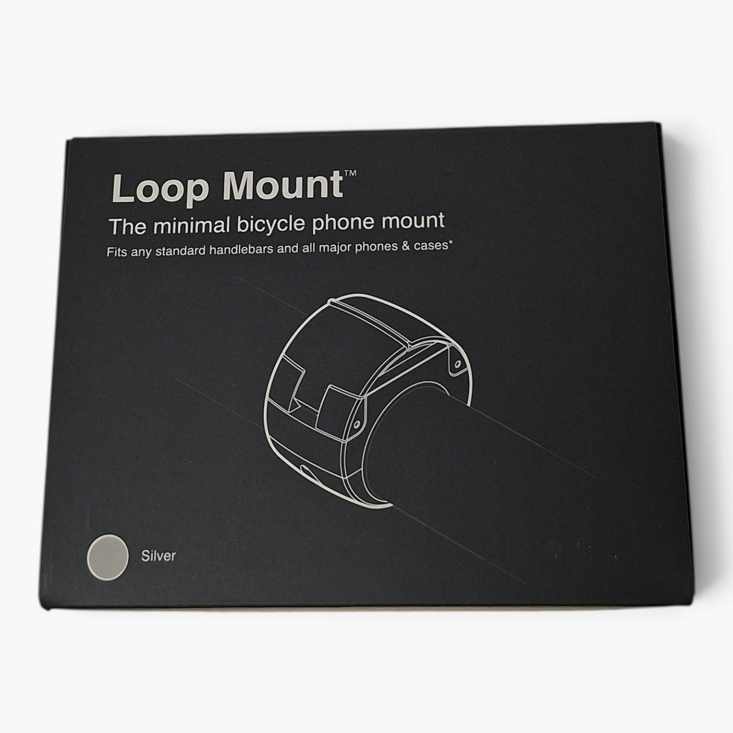 Loop Mount Smartphonehalterung – Universal für Fahrradlenker – Schwarz oder Silber - Neuwertig