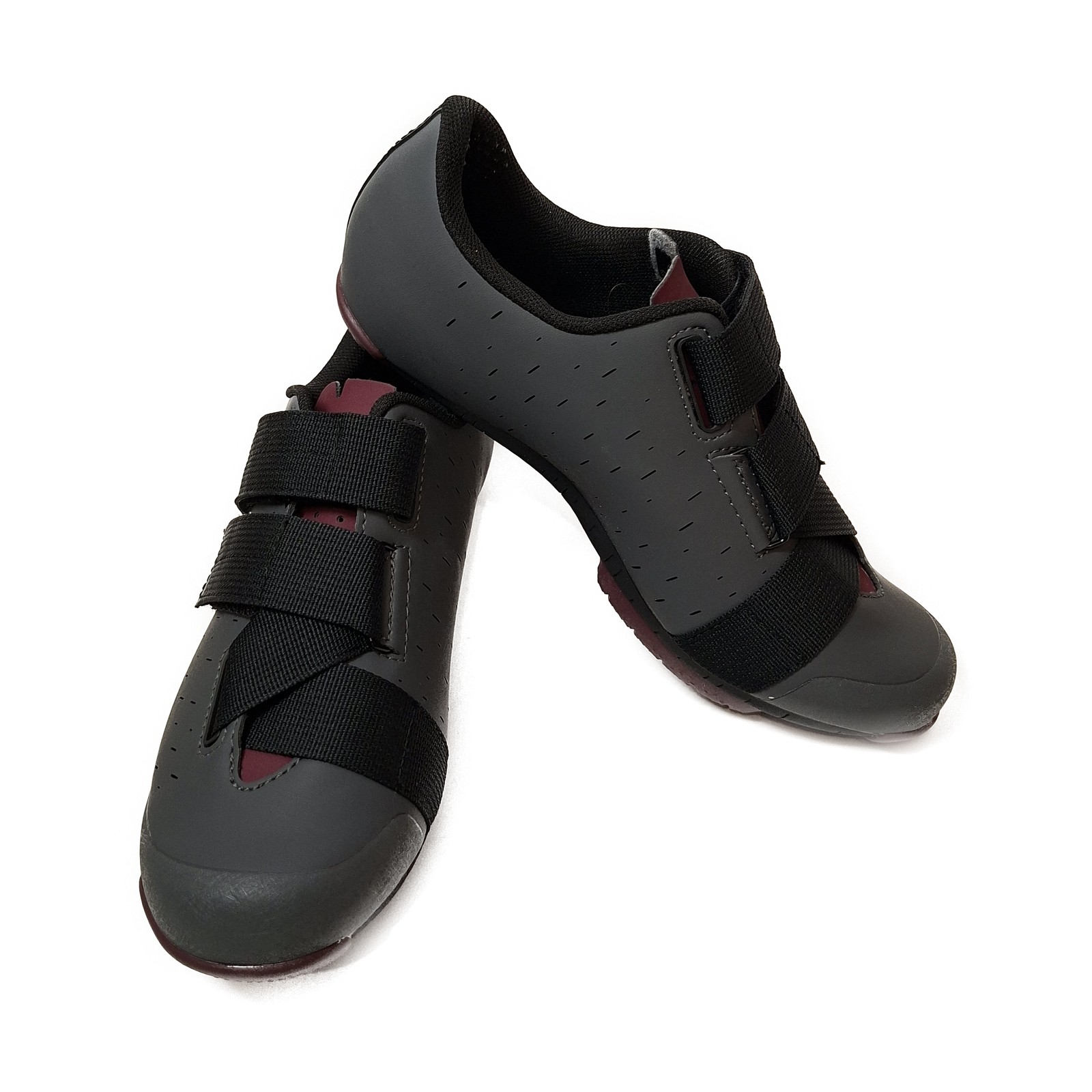 Fizik Terra Powerstrap X4 Gravel-/MTB-Schuhe – Anthracite/Grape – Größe 39