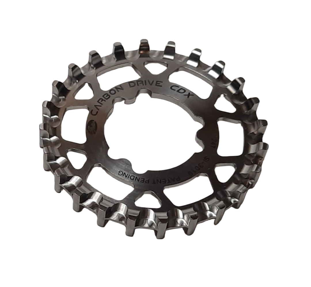 Gates CDX Riemenscheibe – 24 Zähne, Sturmey‑Archer 3‑Nocken, Edelstahl