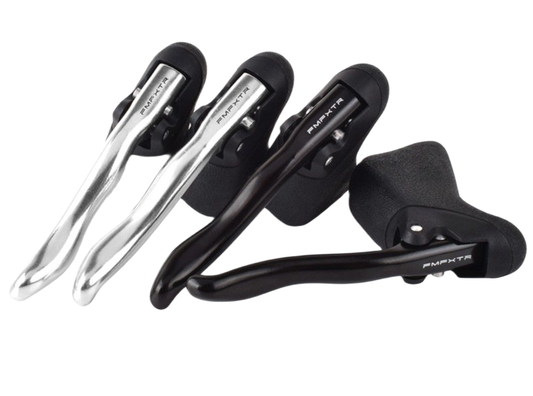 Rennrad Bremshebel – Paar für Fixie & Roadbike, 22,2 mm, Schwarz oder Silber