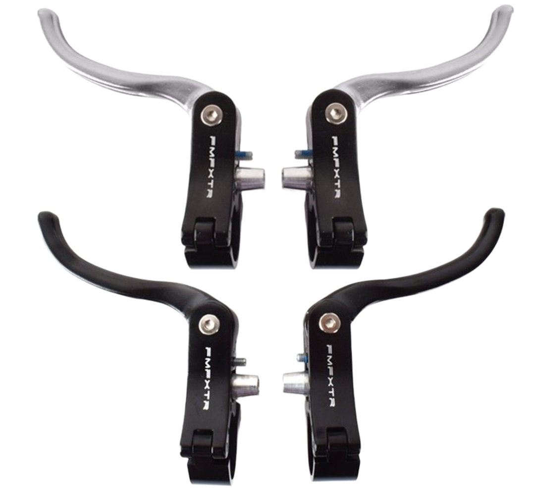 Rennrad Bremshebel-Paar – für 22,2 mm Lenker – Schwarz oder Silber